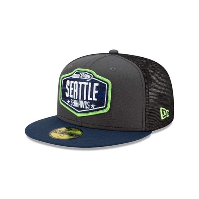 Sapca New Era Seattle Seahawks NFL NFL Draft 59FIFTY Fitted - Gri